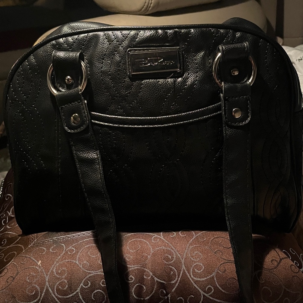 Bella Bliss Black Quilted Leather Bag